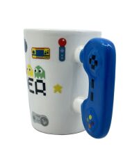 Retro Gamer Tasarım Seramik Kupa - Oyun Konsolu Saplı