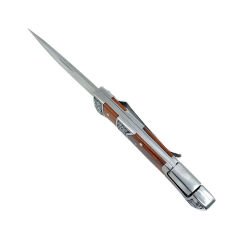 Gül Ağacı Kabzeli Çiçek İşlemeli Katlanabilir Çakı