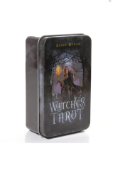 The Witches Tarot Kağıdı Metal Kutulu Tarot Destesi İngilizce