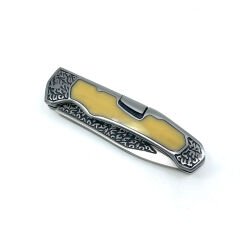 Gravür İşleme Katlanır Çakı - Krem