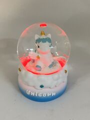 Prenses Unicorn Işıklı Kar Küresi