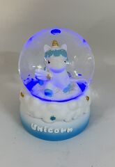 Prenses Unicorn Işıklı Kar Küresi