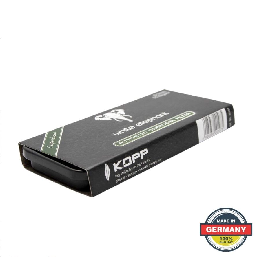 White Elephant 9mm Kömürlü Pipo Filtresi (10 Adet)