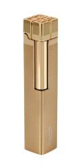 Slim Kare Metal Çakmak - Gold - Taşlı Gazlı