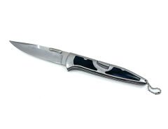 İşlemeli Krom-Siyah Saplı Katlanır Çakı