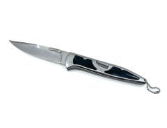 İşlemeli Krom-Siyah Saplı Katlanır Çakı
