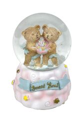 Sweet Bebi - Sevimli Ayıcıklar Işıklı ve Müzikli Kar Küresi