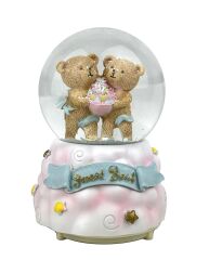 Sweet Bebi - Sevimli Ayıcıklar Işıklı ve Müzikli Kar Küresi