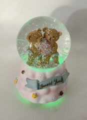 Sweet Bebi - Sevimli Ayıcıklar Işıklı ve Müzikli Kar Küresi