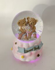 Sweet Bebi - Sevimli Ayıcıklar Işıklı ve Müzikli Kar Küresi