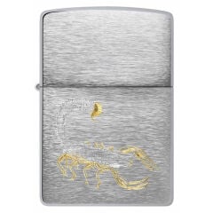 Zippo Scorpion - Akrep Brushed Chrome Dizayn Çakmak