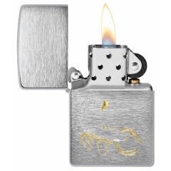 Zippo Scorpion - Akrep Brushed Chrome Dizayn Çakmak