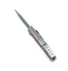 Gravür İşlemeli Katlanır Çakı Gül Ağacı Sap