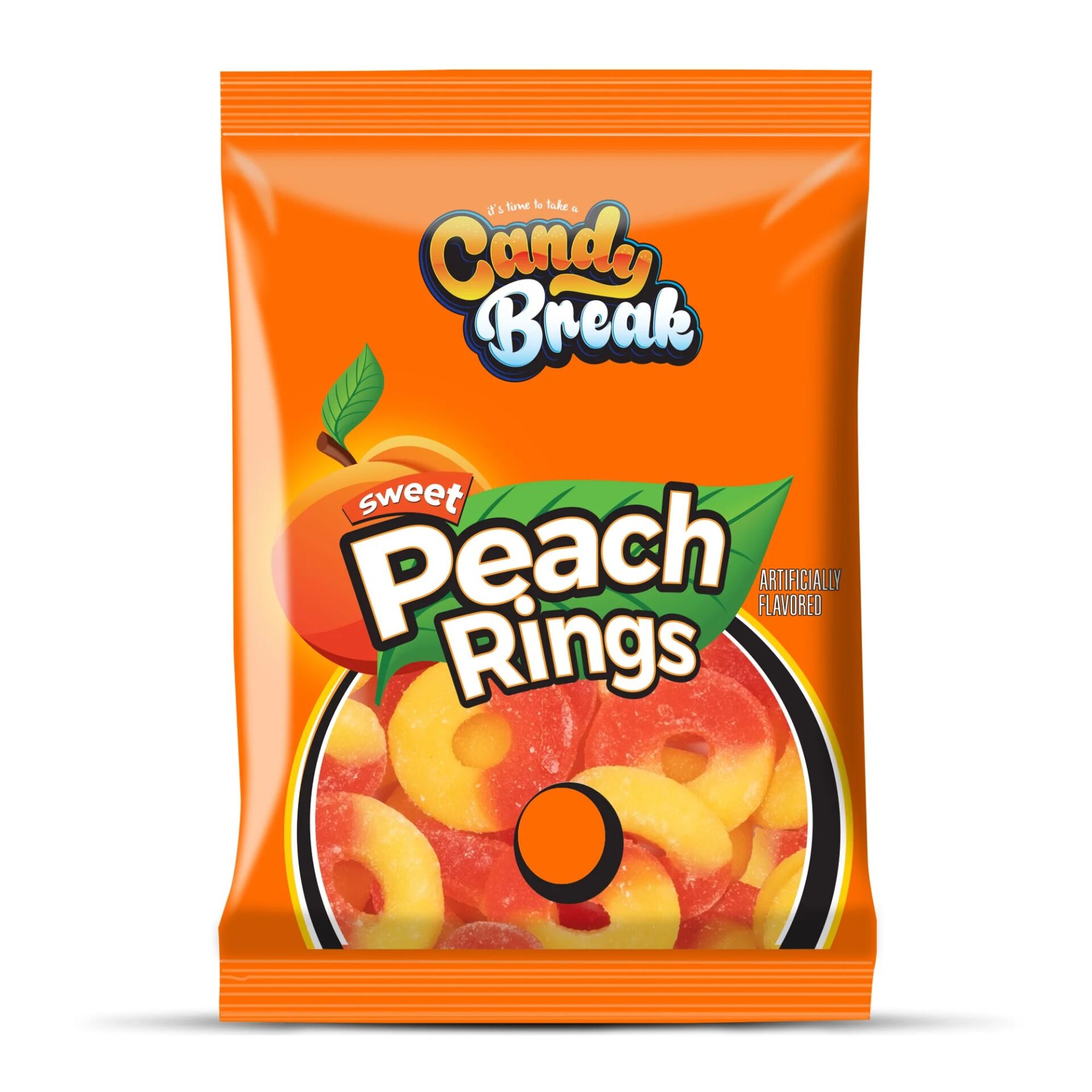 Candy Break Peach Rings Şeftali Aromalı Yumuşak Şeker 113 Gr