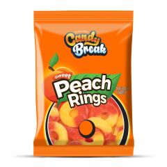 Candy Break Peach Rings Şeftali Aromalı Yumuşak Şeker 113 Gr