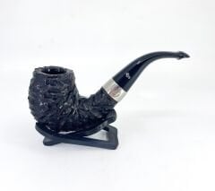 Peterson Sherlock Holmes Rusticated Professor 9mm. Filtreli Vulcanite Saplı Pipo 205745