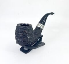 Peterson Sherlock Holmes Rusticated Professor 9mm. Filtreli Vulcanite Saplı Pipo 205745