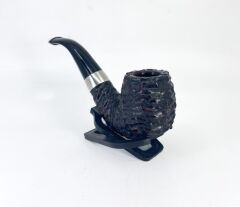Peterson Sherlock Holmes Rusticated Professor 9mm. Filtreli Vulcanite Saplı Pipo 205745