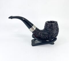 Peterson Sherlock Holmes Rusticated Professor 9mm. Filtreli Vulcanite Saplı Pipo 205745