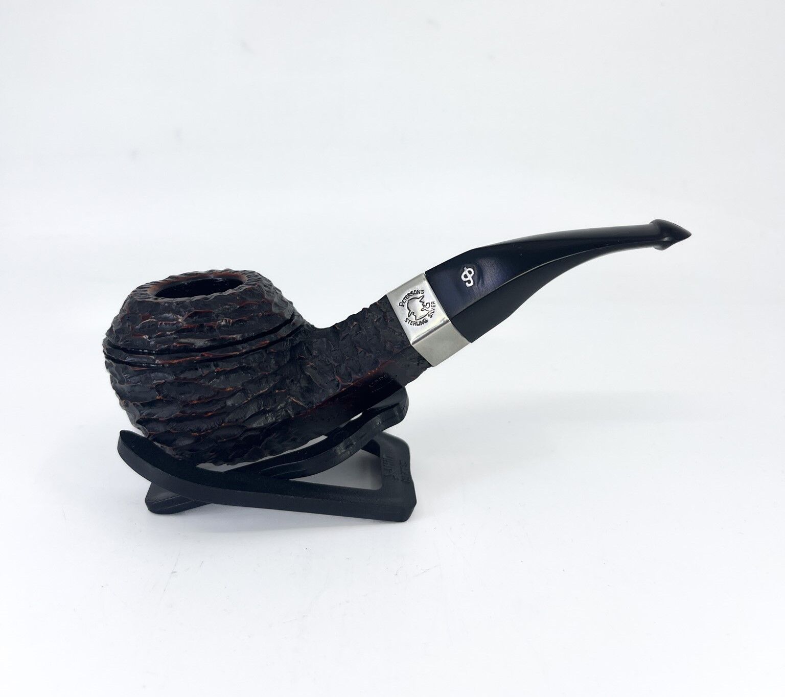 Peterson Sherlock Holmes Rusticated Squire 9mm. Filtreli Vulcanite Saplı Pipo 205721