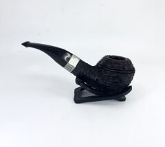 Peterson Sherlock Holmes Rusticated Squire 9mm. Filtreli Vulcanite Saplı Pipo 205721