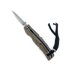 Deep Carve Soft Kamp Bıçağı - Kahverengi