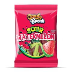 Candy Break Sour Watermelon Karpuz Aromalı Ekşi Yumuşak Şeker 113 Gr