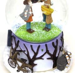 Sevgili Dönence Büyük Boy Otomatik Dönen Kar Küresi