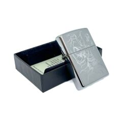 Zippo High Polish Chrome Thor Dizayn Çakmak
