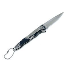 Pointer İşlemeli Katlanır Çakı Karartılmış Meşe Sap