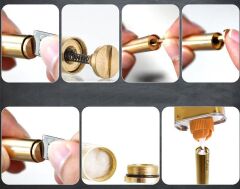 Kırılan Çakmak Benzinli Slim Slindir Mat Krom