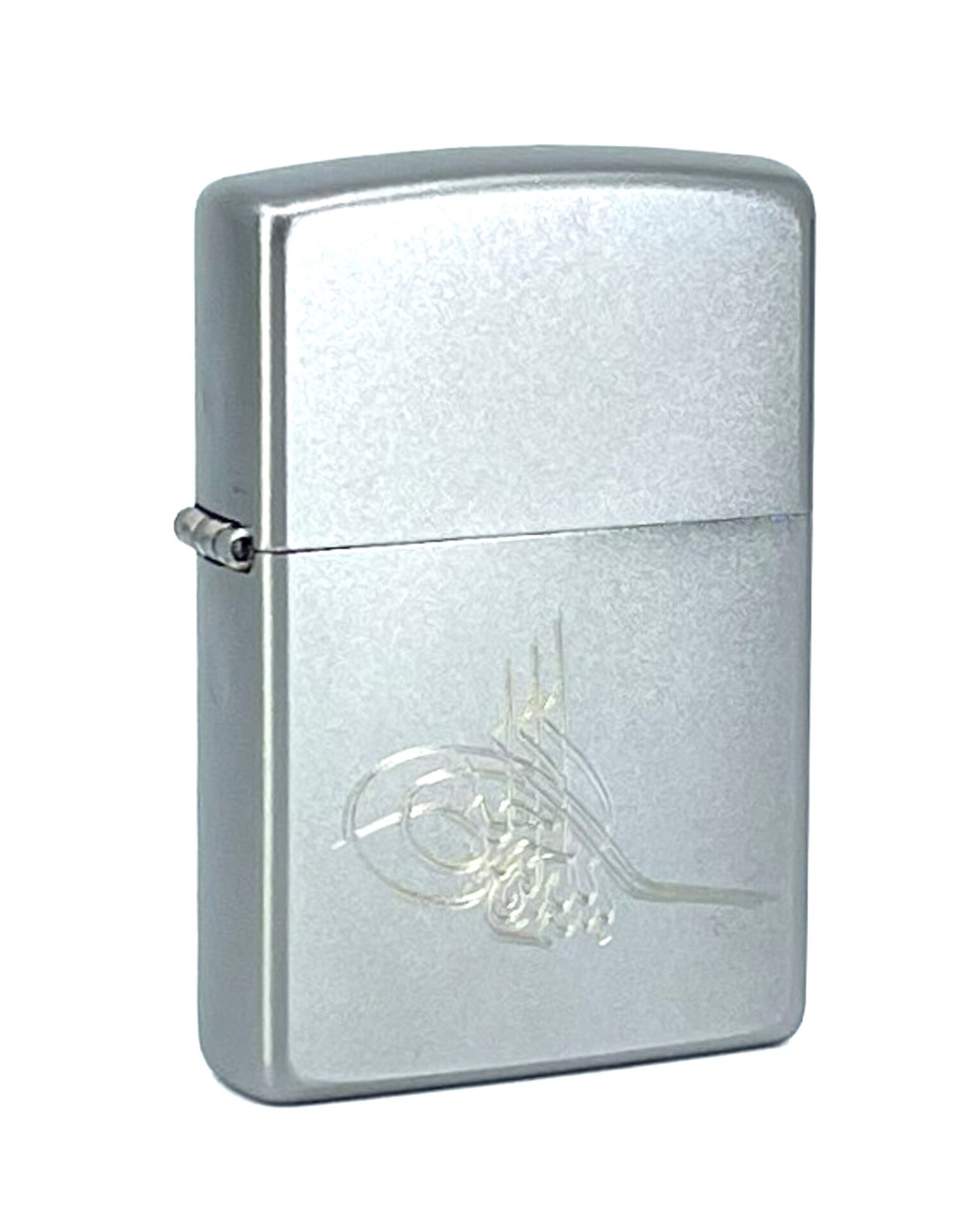 Zippo Satin Chrome Osmanlı Tuğra Dizayn Çakmak
