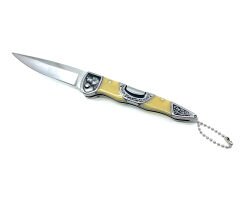 Pointer İşlemeli Katlanır Çakı - Krem