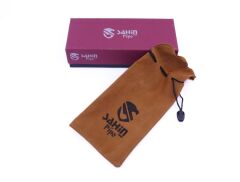 Şahin Üç Yıldız Bent Brandy 9mm Filtreli Ebonit Saplı Pipo