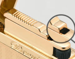 Metal Çakmak - Gold - Taşlı Gazlı