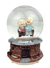 Guard Sevimli İhtiyarlar Işıklı ve Müzikli Kar Küresi