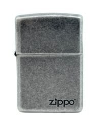 Zippo Antique Silver Logo Dizayn Çakmak
