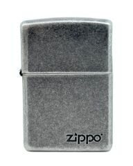 Zippo Antique Silver Logo Dizayn Çakmak