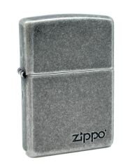 Zippo Antique Silver Logo Dizayn Çakmak