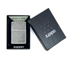 Zippo Antique Silver Logo Dizayn Çakmak