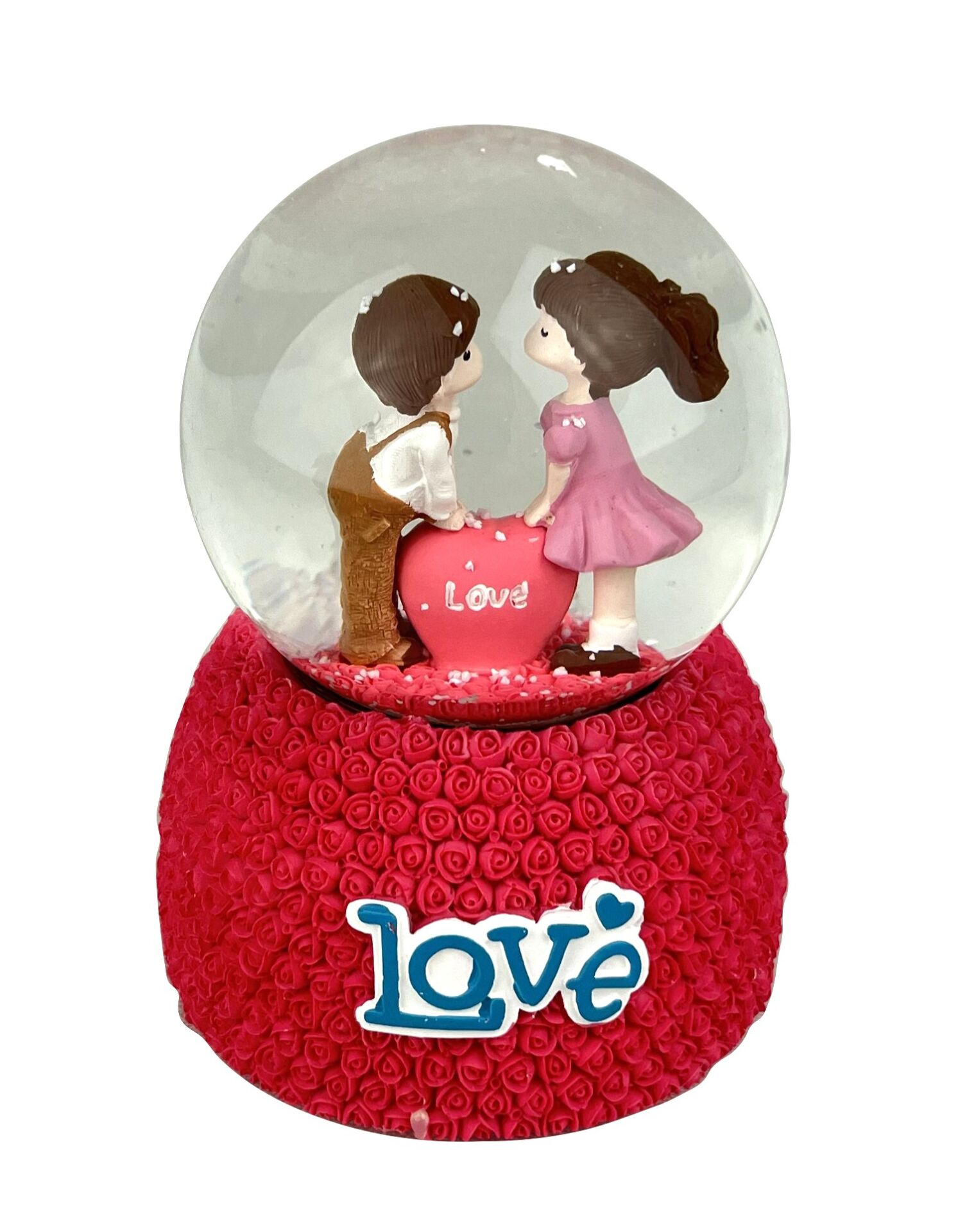 Love Sevgililer Işıklı ve Müzikli Kar Küresi