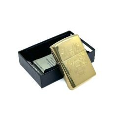 Zippo High Polish Brass Dragon Head Dizayn Çakmak
