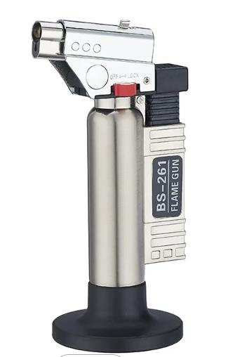 Ayaklı Tourch Jet Çakmak Krom