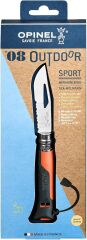 Opinel Inox No 08 Paslanmaz Çelik Outdoor Çakı - Turuncu