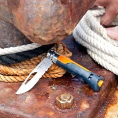 Opinel Inox No 08 Paslanmaz Çelik Outdoor Çakı - Turuncu