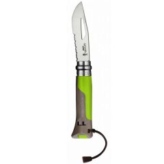 Opinel Inox No 08 Paslanmaz Çelik Outdoor Çakı - Yeşil
