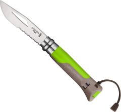 Opinel Inox No 08 Paslanmaz Çelik Outdoor Çakı - Yeşil