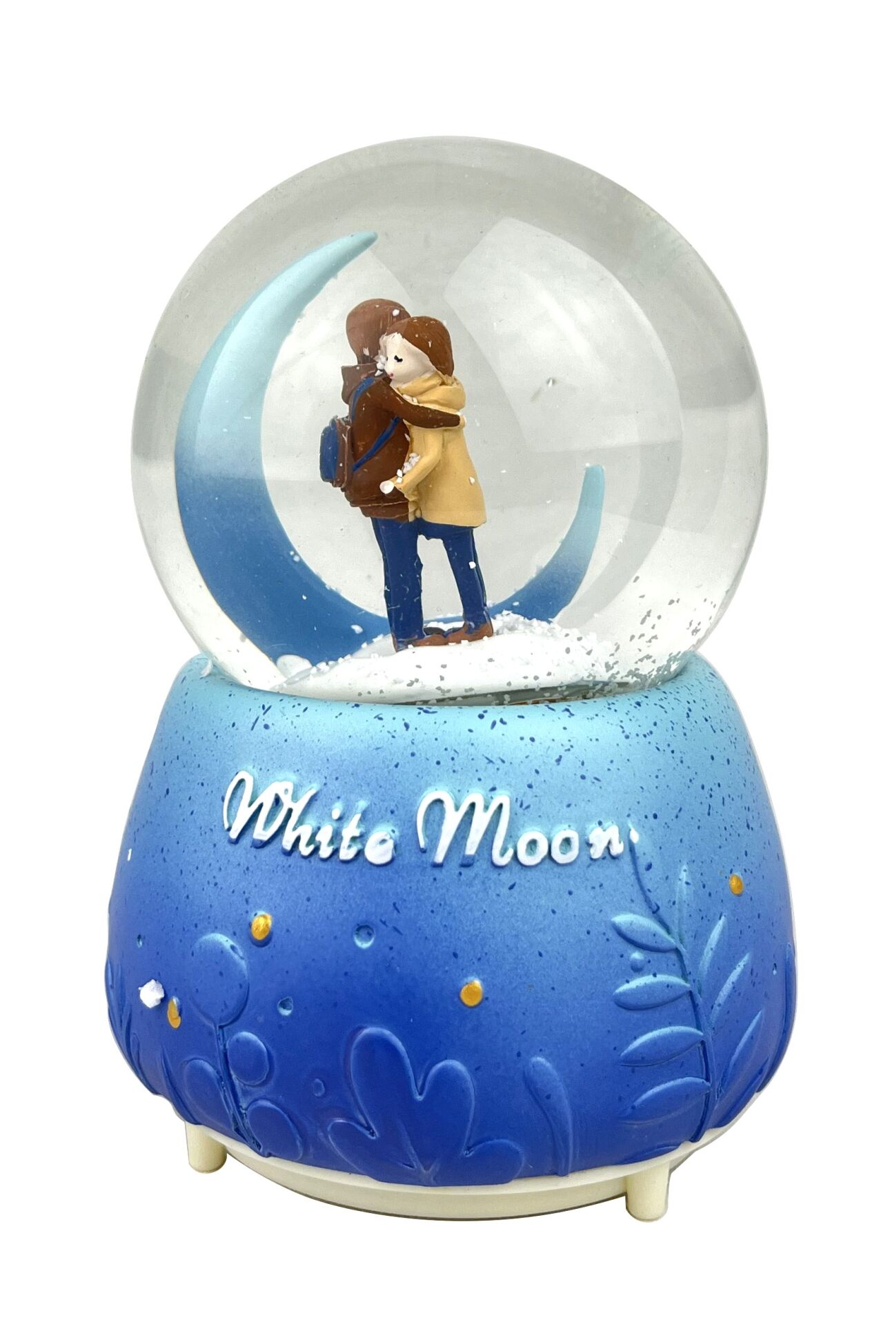 Beyaz Ay - White Moon Işıklı ve Müzikli Kar Küresi