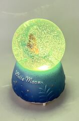 Beyaz Ay - White Moon Işıklı ve Müzikli Kar Küresi