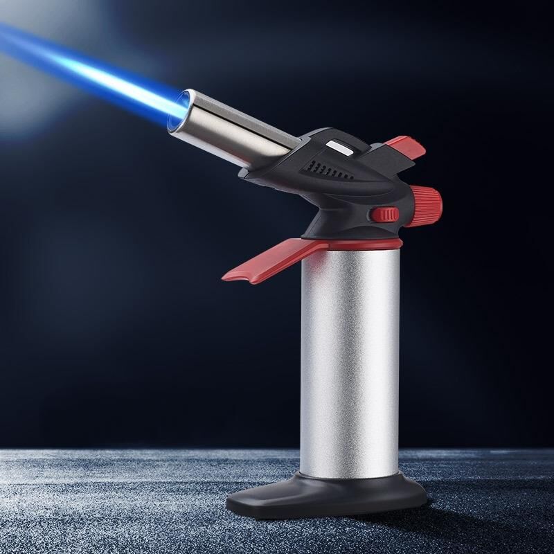 Ayaklı Tourch Jet Çakmak Krom 19cm WELDGUN022MRT